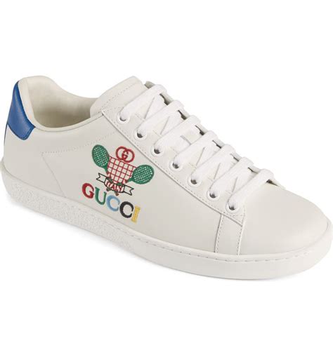 gucci embroidered tennis shoes|gucci tennis shoes for women.